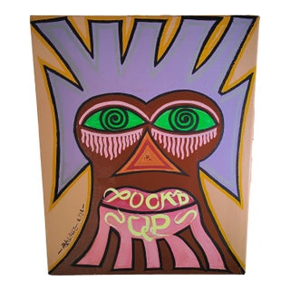 Original Ralph Frank Painting "Puck'd Up" For Sale