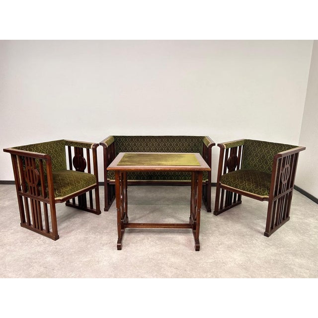 Very Vienna Secession Seating Group, 1890s, Set of 8 For Sale - Image 4 of 18