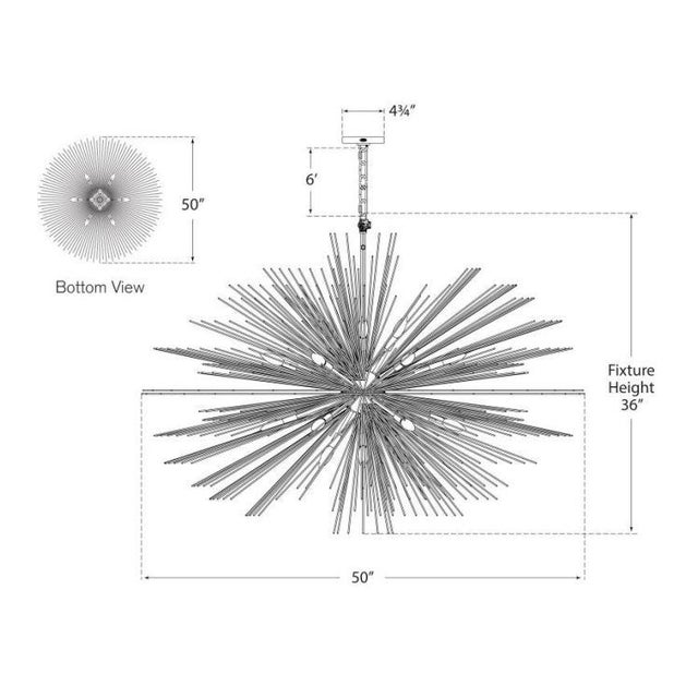Modern Kelly Wearstler for Visual Comfort Signature Strada Large Oval Chandelier in Polished Nickel For Sale - Image 3 of 3