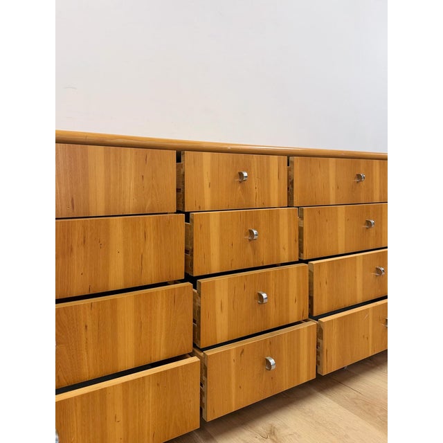 Founders Furniture MCM Blonde Twelve Drawer Dresser Vintage Mid-Century For Sale - Image 11 of 12