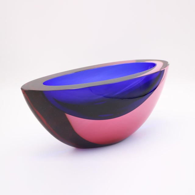 1960s "Sommerso" Art Glass Vase attributed to Falvio Poli For Sale In New York - Image 6 of 9