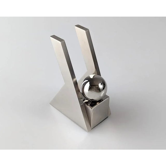 Damian Garrido Trofeo, Bridge Sculpture, 2000s, Metal & Nickel For Sale - Image 5 of 5