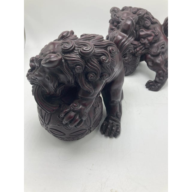 Vintage Foo Dogs, a Pair For Sale - Image 4 of 9