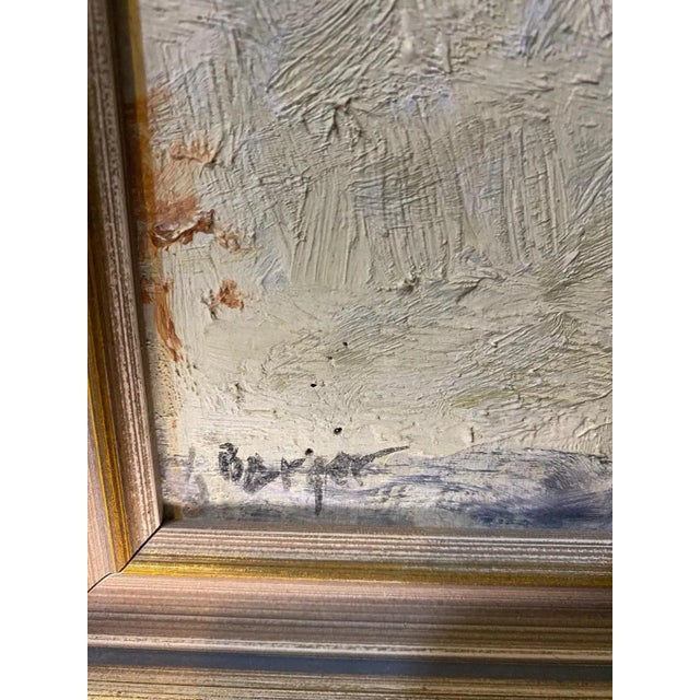 Hans Berger, Sunflowers, Oil on Wood For Sale - Image 5 of 9