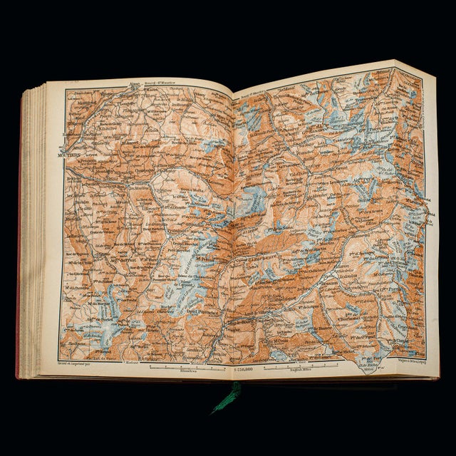 Small Antique Baedeker's South Eastern France Guide Book, Provence, Travel Maps For Sale - Image 11 of 12