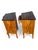 Pair of Italian Bookmatch Walnut Bedside Cabinet/ Nightstand. For Sale In Philadelphia - Image 6 of 18