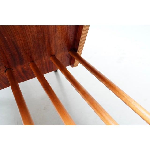 Black Vintage Coffee Table with Built-in Bar by Alfred Hendrickx for Belform, 1950s For Sale - Image 8 of 15