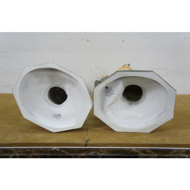 1968 Boehm Kestrel 492w Porcelain Bird Figurines Sculptures Pair 16" For Sale - Image 16 of 18