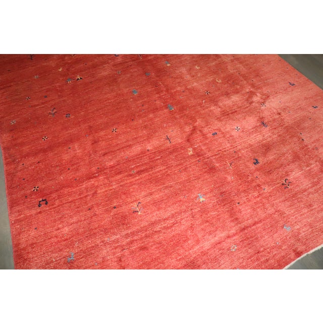 a One-of-a-Kind Red Persian Gabbeh Rug Details rug no. j4845 size 8' 4" x 10' 7" (254 x 323 cm)