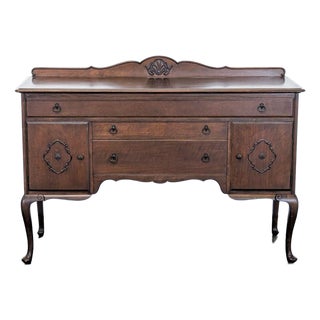 Vintage Three Drawer Sideboard For Sale