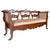 20th Century Catalan Bench in Walnut with Upholstered Seat and Arms For Sale - Image 15 of 18