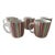 Vintage Mid-Century Modern Crate & Barrel Vertical Stripe Coffee Tea Mugs -Set of 5 For Sale