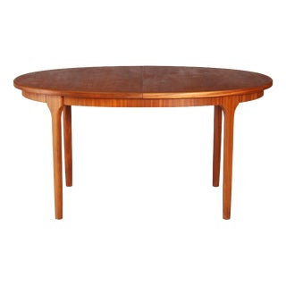 Mid-Century Oval Extending Teak Dining Table by McIntosh, 1960s For Sale