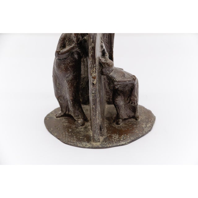B.G., Figurative Artists Bronze of a Keyhole Door Scene 1991 1/7, 1960s, Bronze For Sale - Image 6 of 18