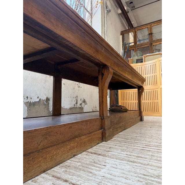 Glovemakers Drapers Table in Oak, 1900 For Sale - Image 15 of 18
