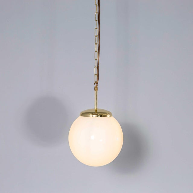Plain Opaline Pendant in Glass, 1950s For Sale - Image 12 of 12
