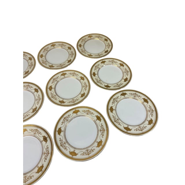 Early 20th Century 22k Gold Minton Gilt Porcelain Table Service - Nearly Complete Set for 12 - 47 Pieces For Sale - Image 16 of 18