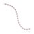14k Gold Pear Cut 2.74ct Pink Sapphire & Diamond Byzantine Tennis Bracelet For Sale - Image 11 of 17
