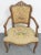 French French Carved Walnut Needlepoint Armchair For Sale - Image 3 of 6