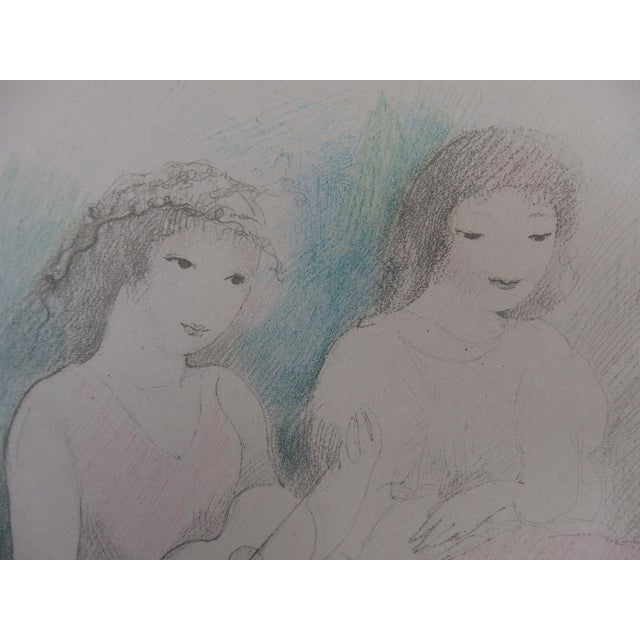 Marie Laurencin, Three Friends With a Guitar, 1928, Lithograph For Sale - Image 5 of 7