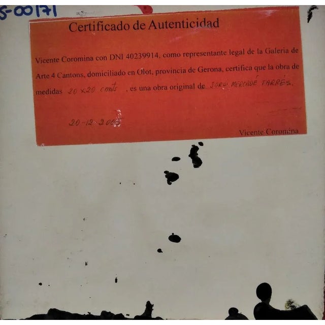 This artwork includes a certificate of authenticity and is hand-signed by the artist. It is made of acrylic on cardboard....