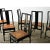 Black Vintage Italian Ebonized and Cane Seat Dining Chairs – Set of 6 For Sale - Image 8 of 12