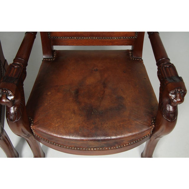 Empire Armchairs, 19th Century, Set of 2 For Sale - Image 9 of 16