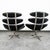 Mid Century Danish Modern Lounge Chairs Corona Set of 2 Black Chrome Ottoman MCM For Sale - Image 4 of 11