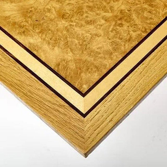David Linley, Inlaid Dining Table, Burlwood Oak, United Kingdom, 2000s For Sale - Image 13 of 13