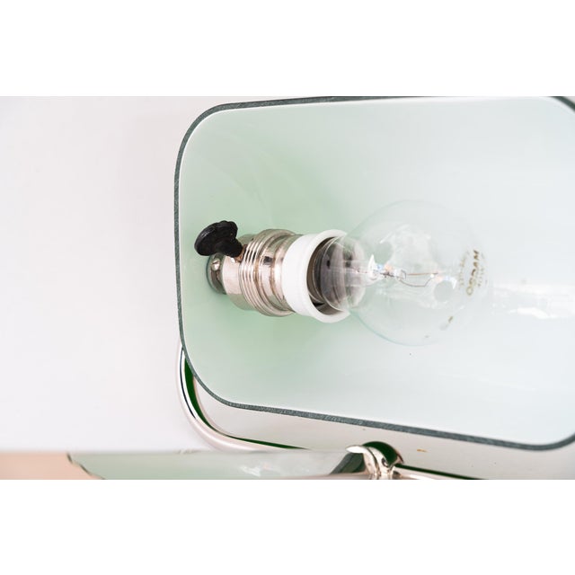 Art Deco Nickel-Plated Banker Table Lamp, Vienna, Austria, 1920s For Sale - Image 12 of 18