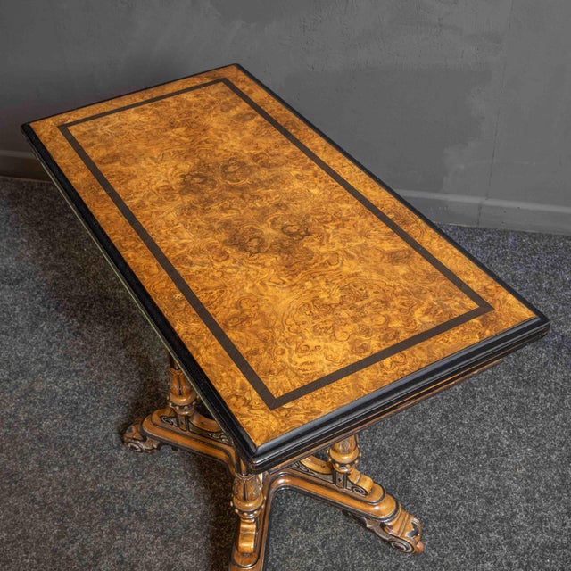 Aesthetic Movement Card Table in Walnut For Sale - Image 5 of 9