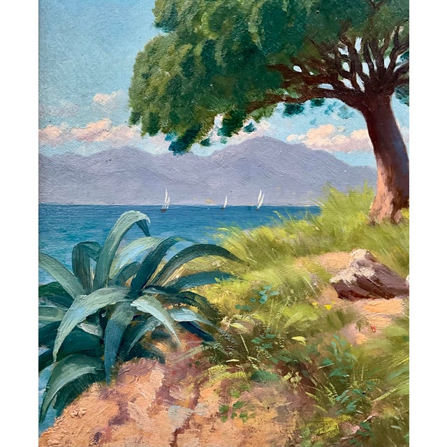 Tom Evans, Cannes La Bocca, 1890s, Oil on Panel For Sale - Image 4 of 11