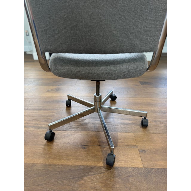 1970s Canadian Modern Chrome Executive Office Chair For Sale - Image 4 of 7