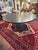 2010s Ebonized Oak Round Dining Table With Columnar Base For Sale - Image 5 of 8