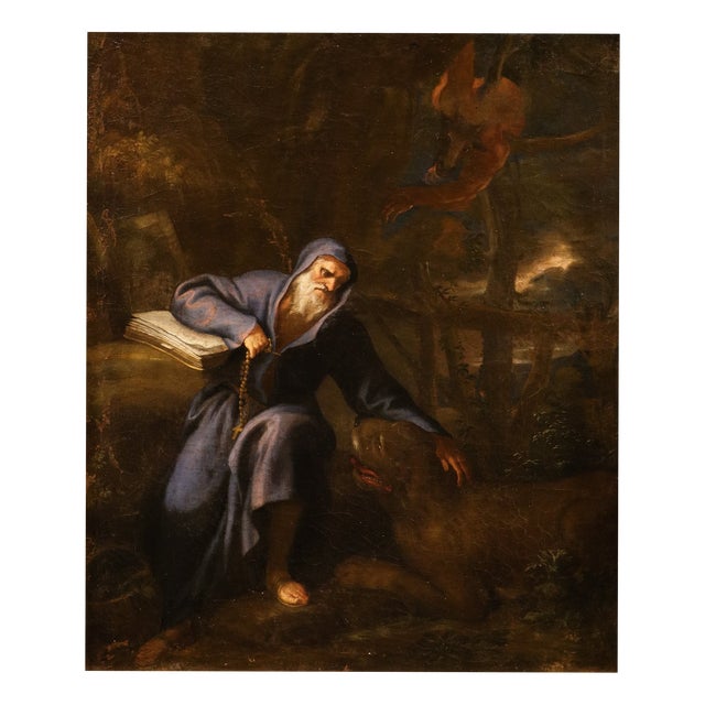 Workshop of Pier Francesco Mola ‘Il Ticinese, The Temptations of Saint Anthony, 1670, Oil on Canvas For Sale