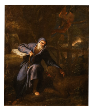 Workshop of Pier Francesco Mola ‘Il Ticinese, The Temptations of Saint Anthony, 1670, Oil on Canvas
