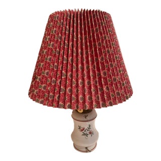 Vintage Electrified Porcelain Oil Lamp For Sale