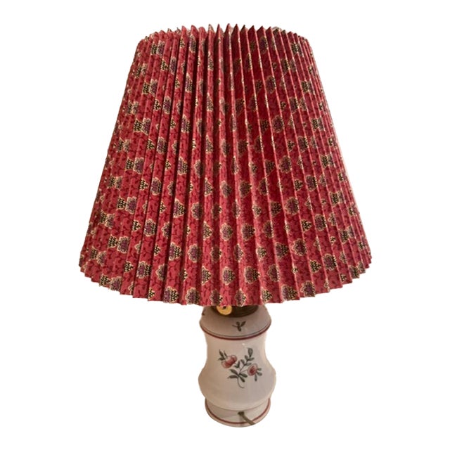 Vintage Electrified Porcelain Oil Lamp For Sale