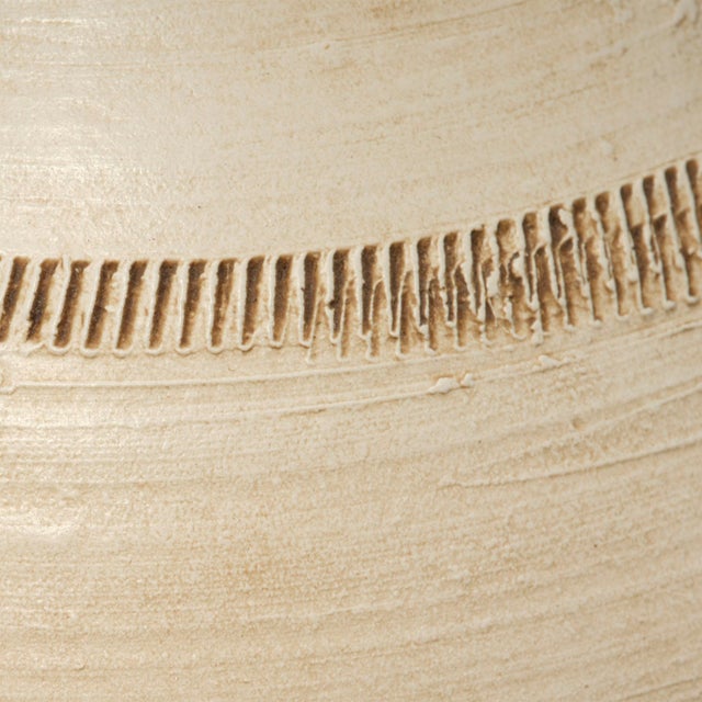 Jamie Young Jamie Young Conservatory Ceramic Vase, Cream For Sale - Image 4 of 5