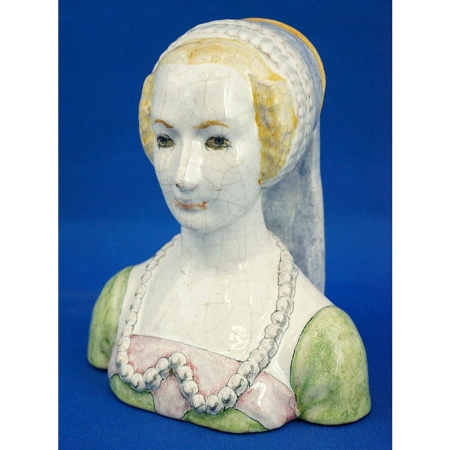 Majolica Terracotta Bust by Gian Battista (Nanni) Valentini for Arcore Ceramic, 1960s For Sale - Image 4 of 18