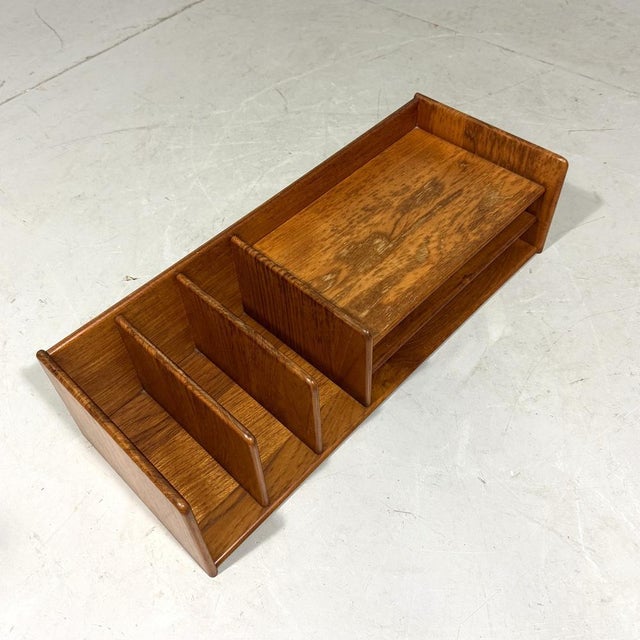 Teak Desk Organizer from Nordisk Andels Eksport, Denmark, 1960s For Sale - Image 10 of 15