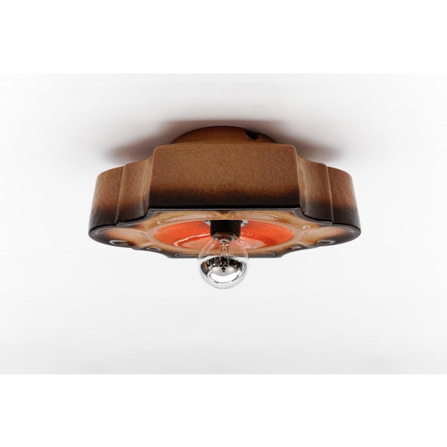 Mid-Century Modern Ceramic Wall Lights, 1960s, Set of 3 For Sale - Image 10 of 14
