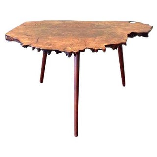 Salvaged Caro Wood Side Table For Sale