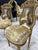 French Rococo Gold Accent Chair With Lady Portrait Set of 2 For Sale - Image 4 of 9