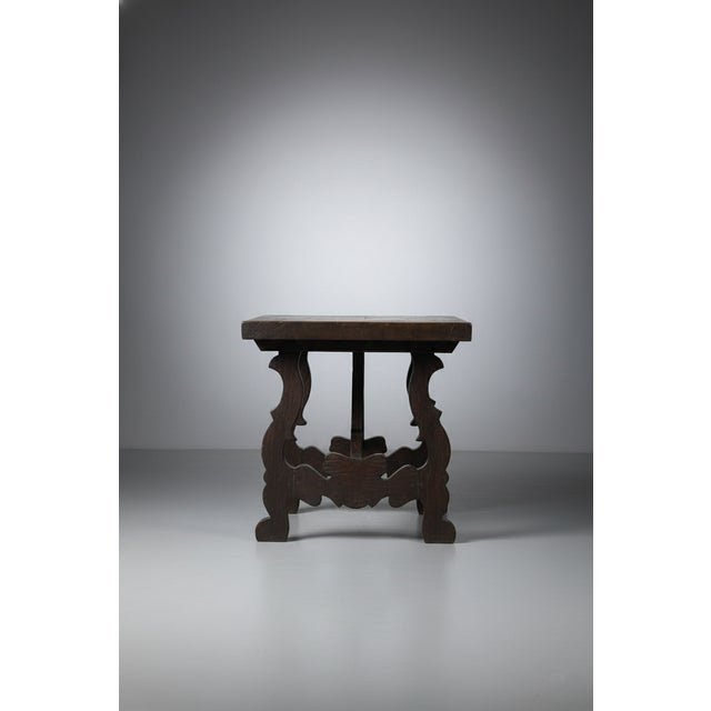 Wood Fratino Table in Chestnut, 1950s For Sale - Image 7 of 11