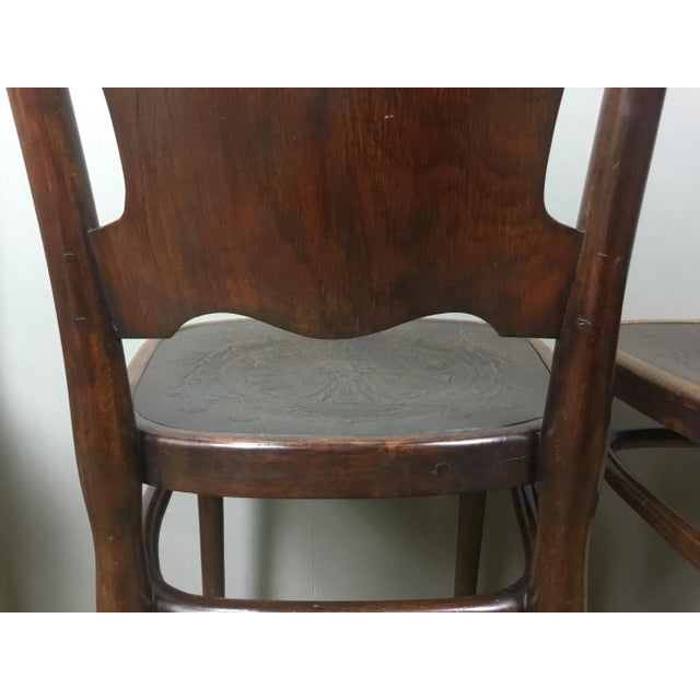 Antique Bentwood Dining Chairs from Jacob & Josef Kohn, Set of 4 For Sale - Image 11 of 18