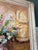 Vintage Floral Still Life Oil Painting by Rosalie Swerett in Ornate White Frame For Sale - Image 16 of 17