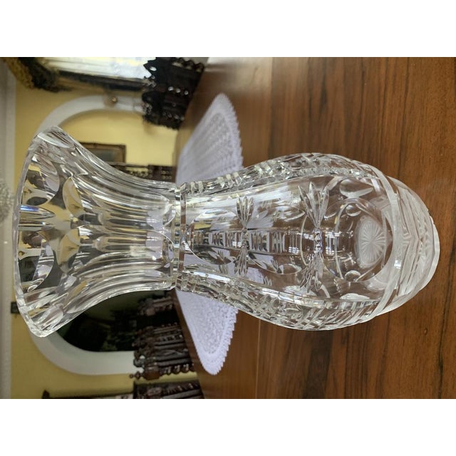 Large Crystal Vase, 1970s For Sale - Image 8 of 18