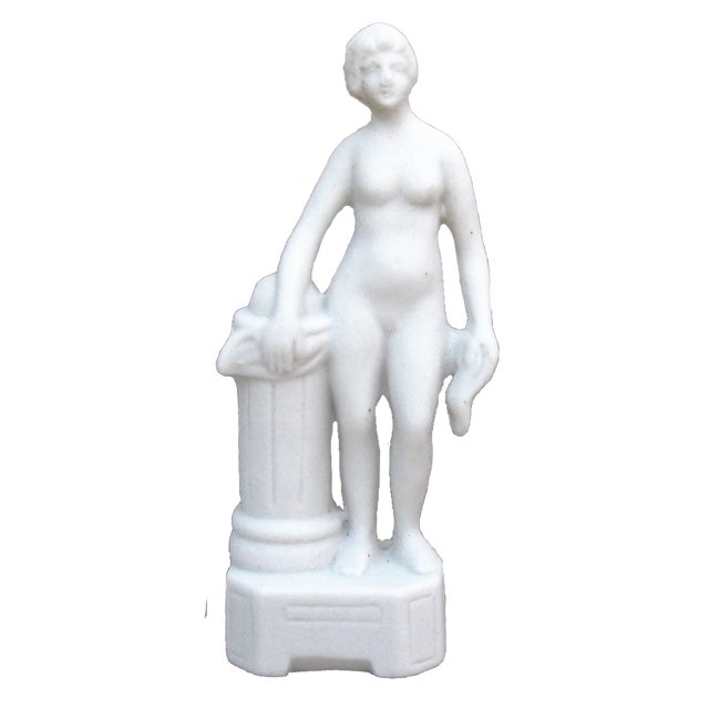 Trio of petite bisque porcelain female maquettes in the classical manner. Two of one pose and one of another. We have...