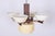 Art Deco Chandelier in Oak, Brass, and Opaline Glass, Czech, 1920s For Sale - Image 3 of 10